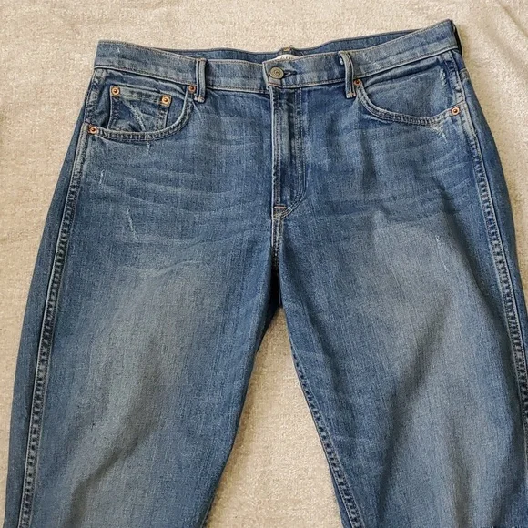 Grlfrnd Naomi women's highrise cut off crop distressed jeans size 31 - Picture 2 of 16